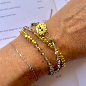 Infinity Wrap Bracelet, Rich Gold