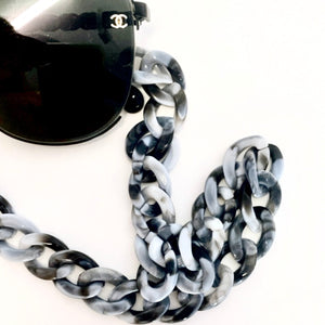 Grey Tortoise Shell - Sunglass chain