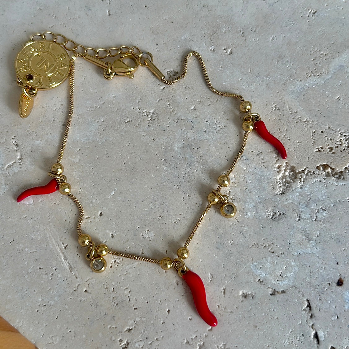 Sicilian Horns Charm Bracelet