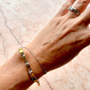 Ibiza Bracelet - Cleopatra Gold & Latte Stone