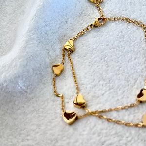Multi Strand Heart Bracelet