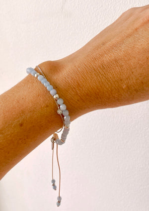 Riviera Bracelet - Sky Blue and Silver