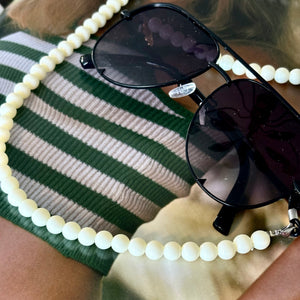 Beaded Sunglass Chain Milk