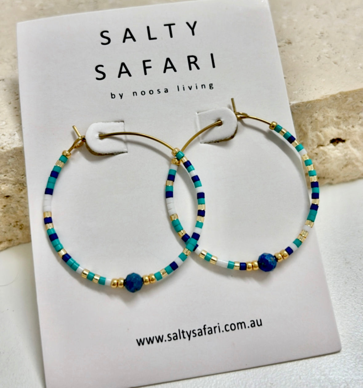 Seline Hoop - Turquoise Mix