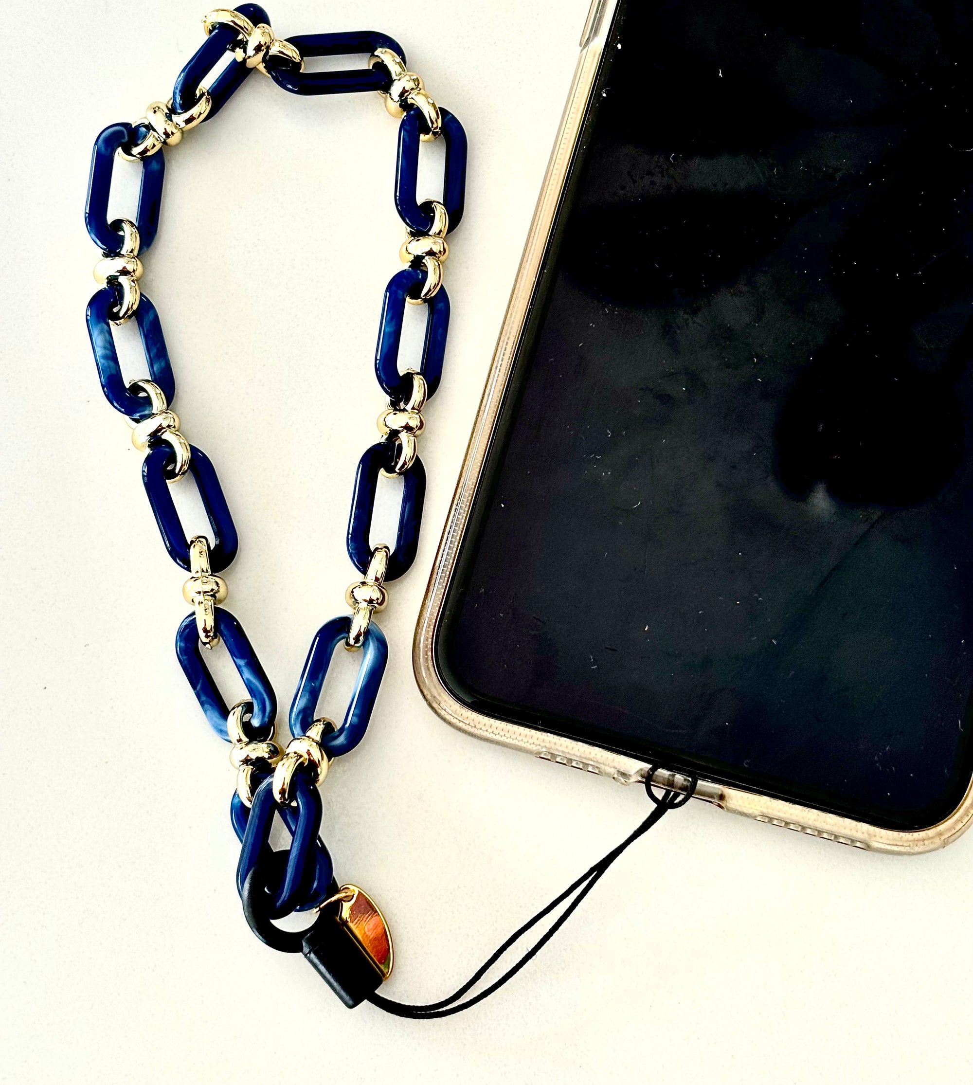 Mila Phone Charm - Navy