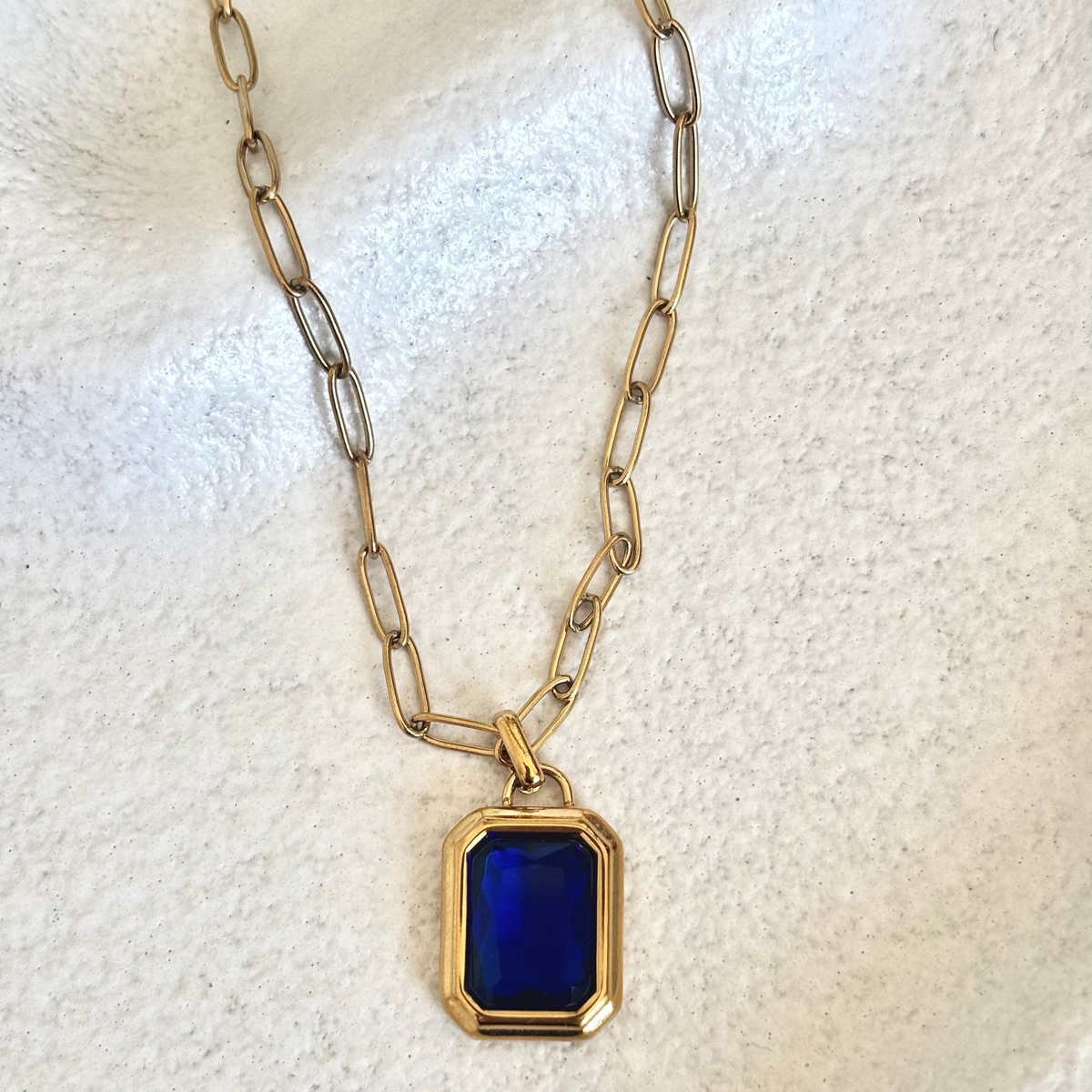 Amour Pendant Necklace, ocean