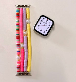 Tutti Fruity Smart Watch Band - Lemon, Lilac & Fuchsia