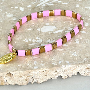 Ibiza Bracelet Set, Luxe Candy Pink