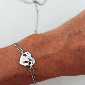 Sweet Heart Bracelet Silver