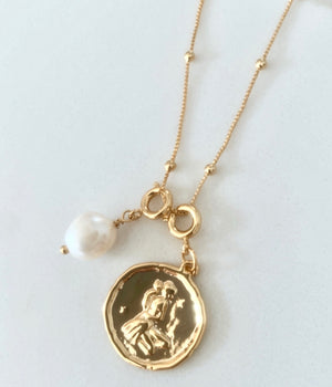 Zodiac with Freshwater Pearl - Virgo Aug 22 - Sept 23