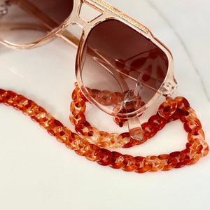 Capri Chain Tortishell - Sunglass Chain