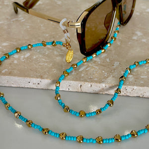 Love Sunglass Chain Turquoise