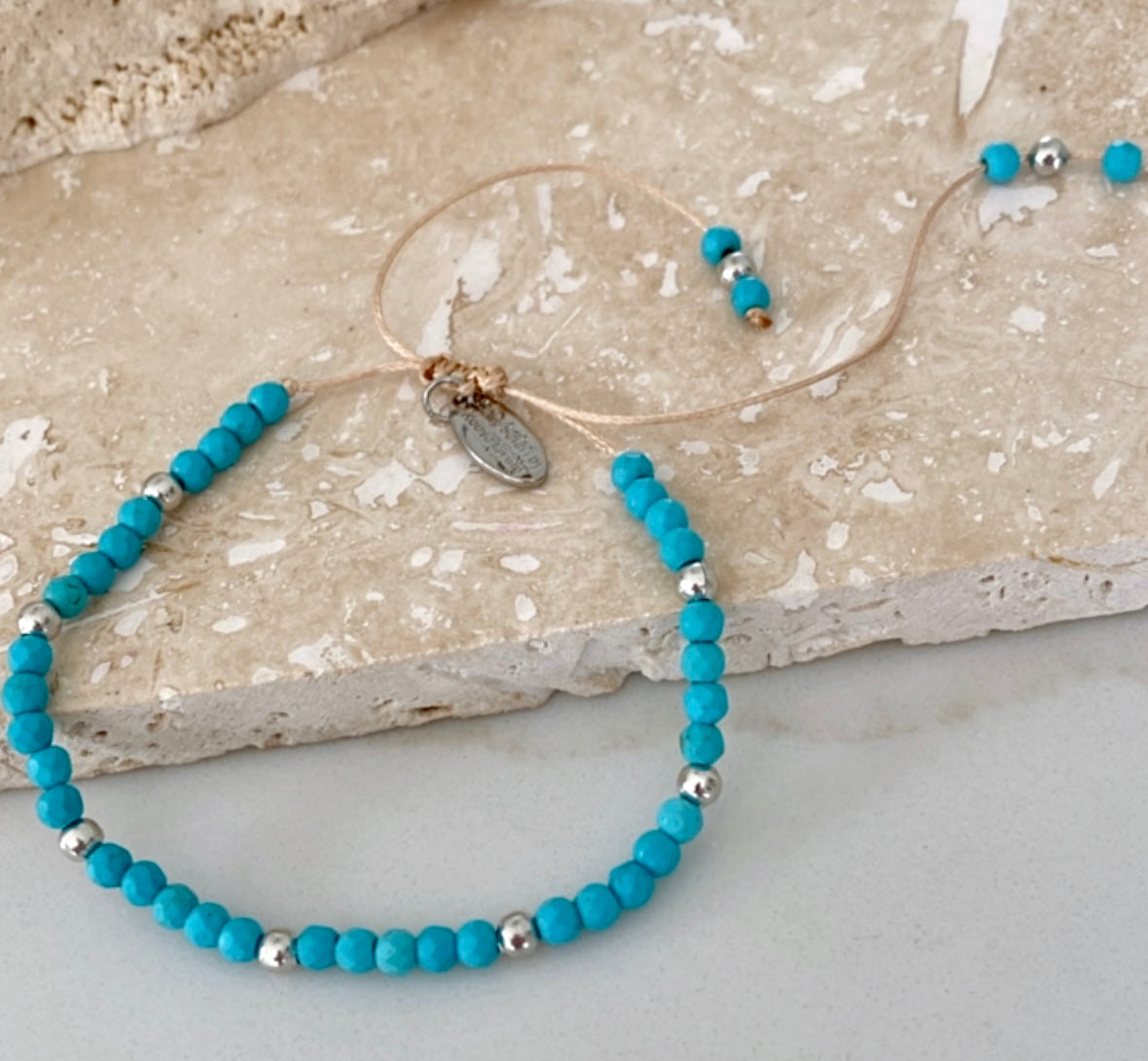 Riviera Bracelet - Turquoise Silver