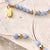 Riviera Bracelet - Sky Blue and Gold