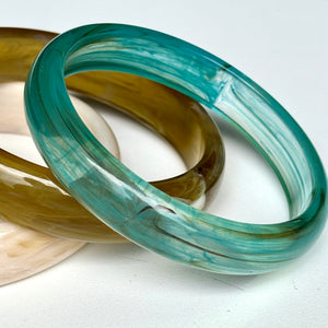 Medium Resin Bangle - Turquoise