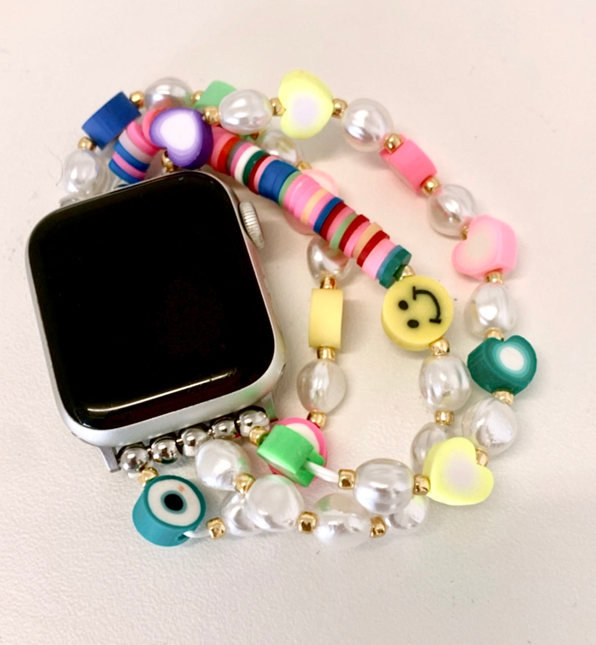 Tutti Fruity Smart Watch Band - Mixed Pearls