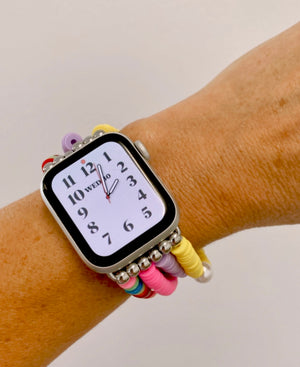 Tutti Fruity Smart Watch Band - Lemon, Lilac & Fuchsia