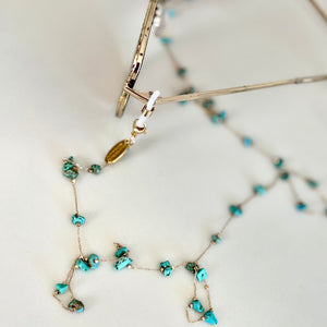 Delicate Aqua rock Sunglass Chain