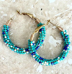 Bondi Hoops Mixed Turquoise