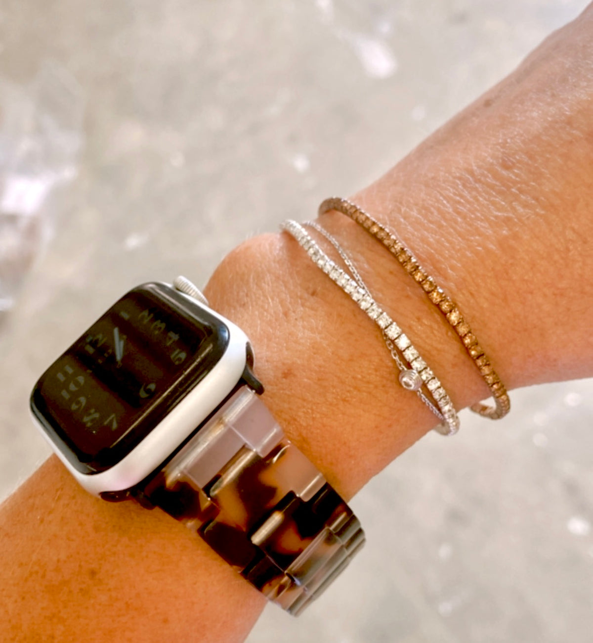 Manhattan Apple Watch Band - Touch of Rosè Tortishell