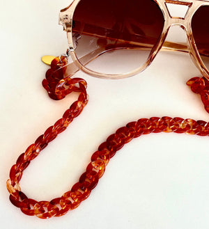 Capri Chain Tortishell - Sunglass Chain