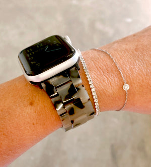 Manhattan Apple Watch Band - Grey Tortishell