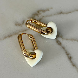 Sophie Gold Heart Earrings