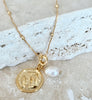 Zodiac with Freshwater Pearl - Pisces Feb 20 - March 20