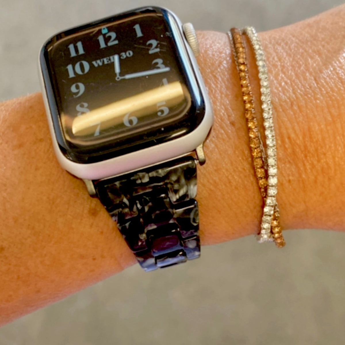 Capri Apple Watch Band - Charcoal