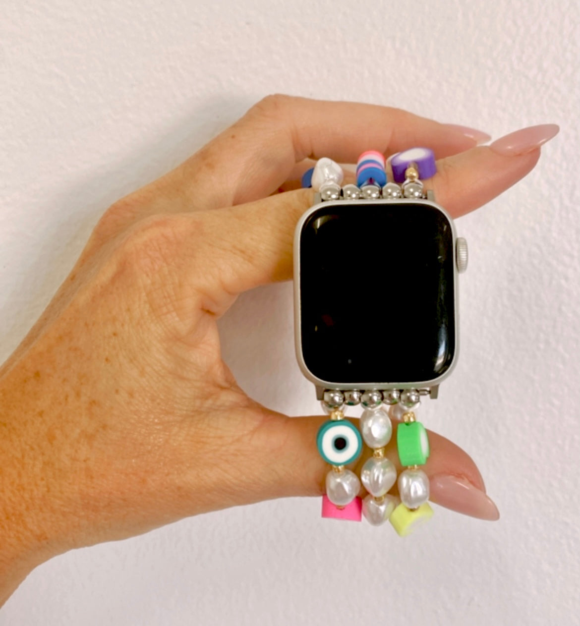 Tutti Fruity Smart Watch Band - Mixed Pearls