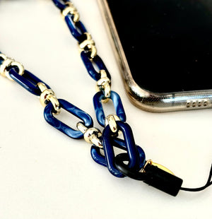 Mila Phone Charm - Navy