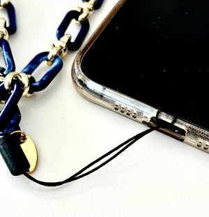 Mila Phone Charm - Navy