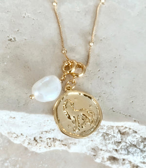 Zodiac with Freshwater Pearl- Leo July 23 - Aug 21