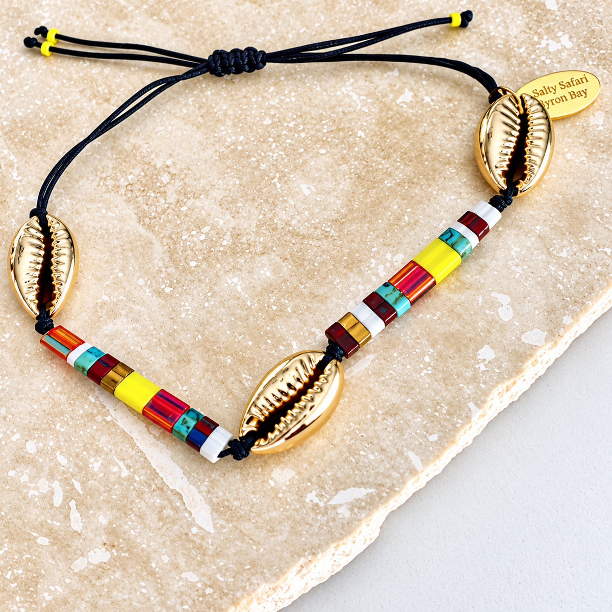 Cochella Shell Bracelet - Charcoal