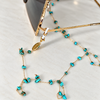 Delicate Aqua rock Sunglass Chain