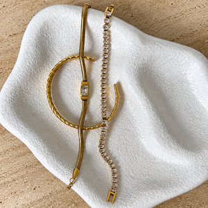 Luxe Gold Bracelet Cluster - 3 bracelets