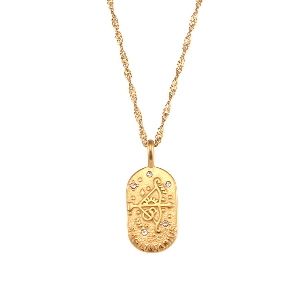 Zodiac Necklace Ancient Symbol - Sagittarius