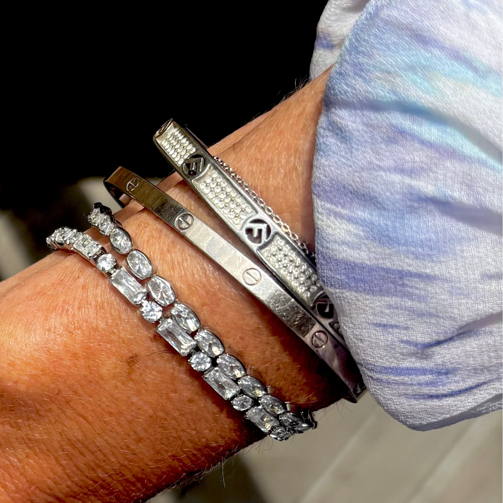 Zalia Tennis Bracelet Silver