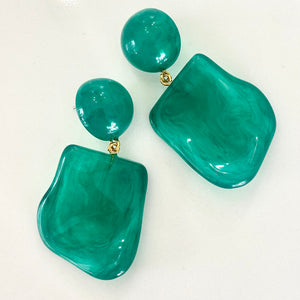 Statement Resin Earring Apple