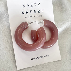 Chunky Resin Hoops