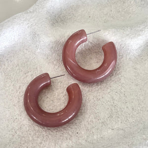 Chunky Resin Hoops
