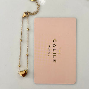 Single Heart Bracelet 18k Gold