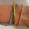 Delicate Evil Eye Protection - Tennis Bracelet Gold