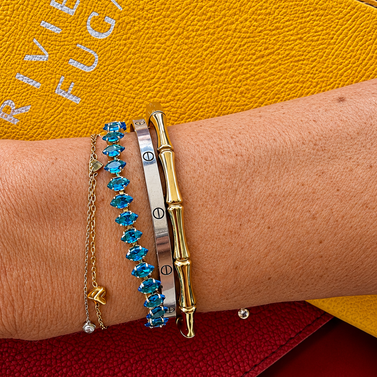 Mila Tennis Bracelet Ocean