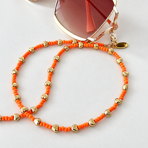 Love Sunglass Chain Tangerine