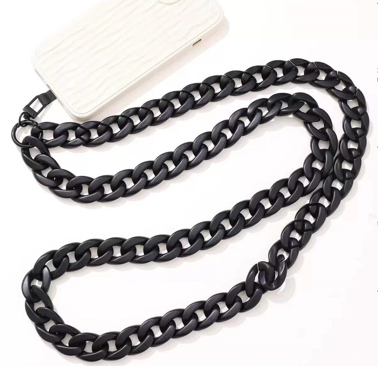 Cross body phone strap - Black