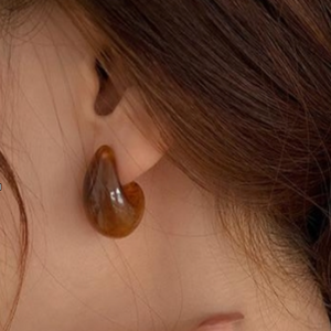 Tortoise shell Resin Tear Drops