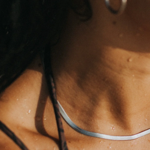 Lucy Silver Snake Chain Necklace