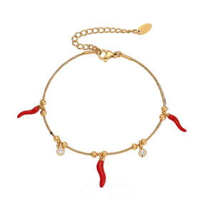 Sicilian Horns Charm Bracelet