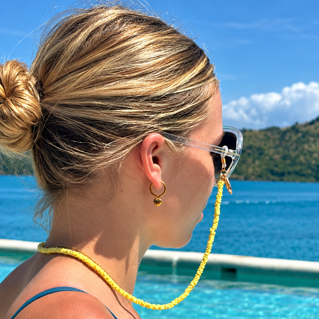 La Med Glasses Chain Lemon